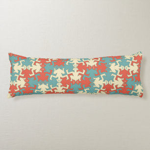 Modern Geometric Retro Strong Men Pattern Body Pillow