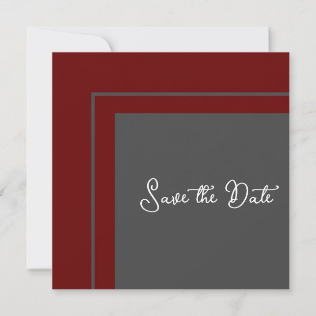Modern Geometric Save The Date (Front)