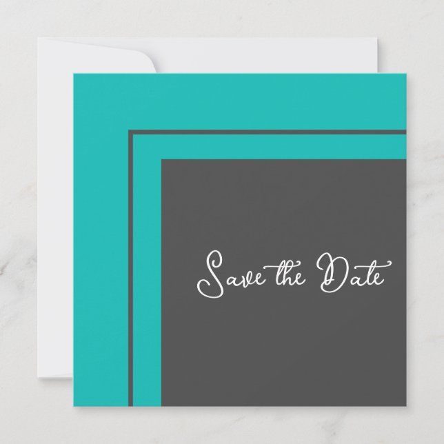 Modern Geometric Save The Date (Front)