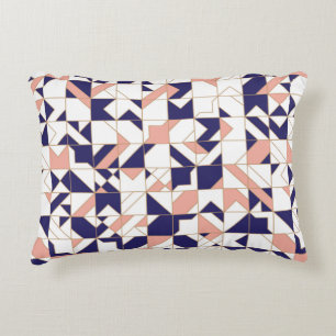 Modern geometric seamless pattern accent pillow