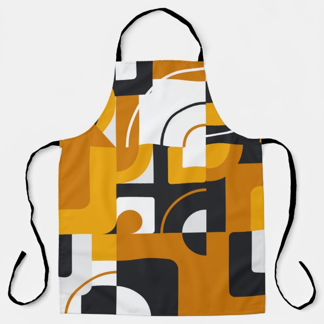 Modern geometric seamless pattern apron (Front)