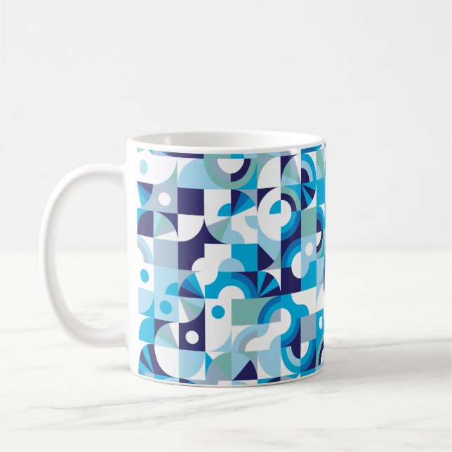 Modern geometric seamless pattern coffee mug (Left)