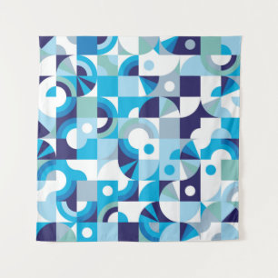 Modern geometric seamless pattern tapestry