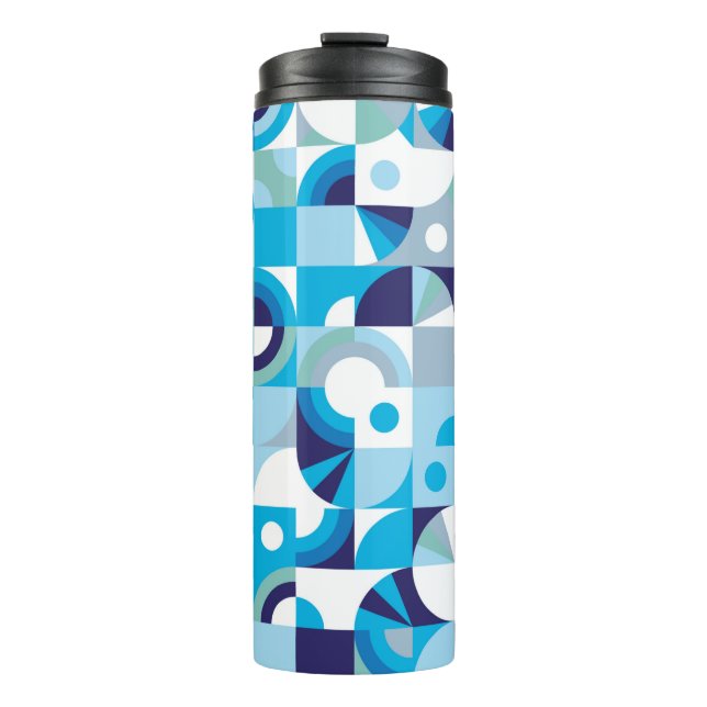 Modern geometric seamless pattern thermal tumbler (Front)