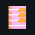 Modern Geometric Shapes Art Pink and Orange Canvas Print<br><div class="desc">Modern Geometric Shapes Art Pink and Orange Canvas Print</div>