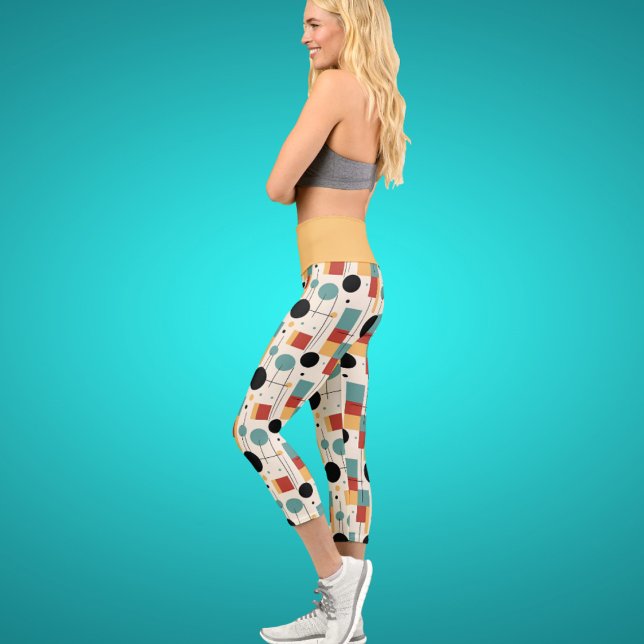 Modern Geometric Shapes  Capri Leggings (Creator Uploaded)