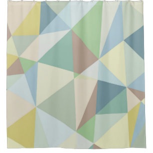 Modern Geometric Shapes Design Soft Pastel Tones