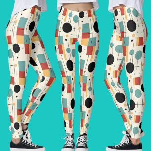 Modern Geometric Shapes Leggings