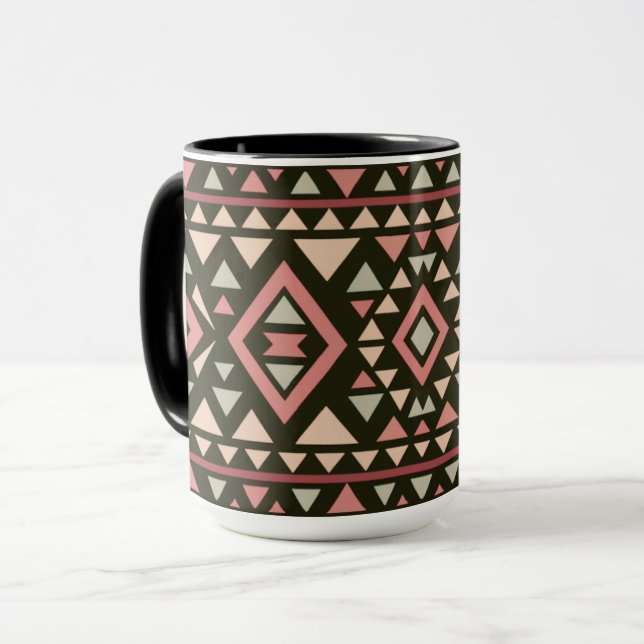 Modern Geometric Southwest Style  Mug (Front Left)