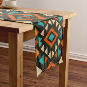 Modern Geometric Southwest Style  Short Table Runner