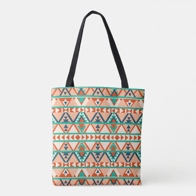Modern Geometric Southwest Style  Tote Bag (Back)