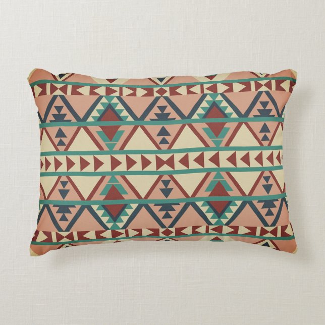 Modern Geometric Southwest Style  Tote Bag Accent Pillow (Front)