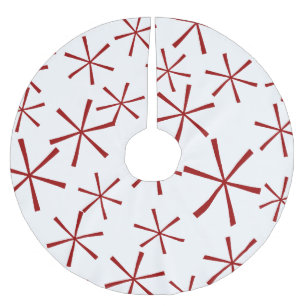 Modern Geometric Star Pattern Tree Skirt