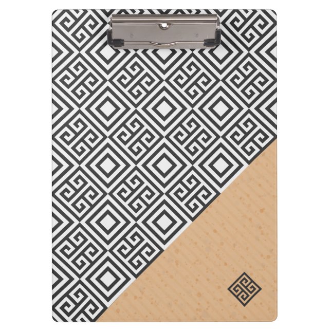Modern Geometric Style Clipboard (Front)