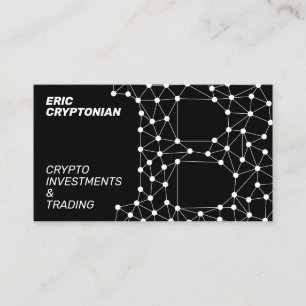 Modern geometric style crypto business card