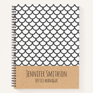 Modern Geometric Style Spiral Notebook