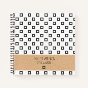 Modern Geometric Style Spiral Notebook