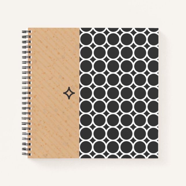 Modern Geometric Style Spiral Notebook (Front)