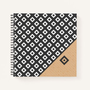 Modern Geometric Style Spiral Notebook
