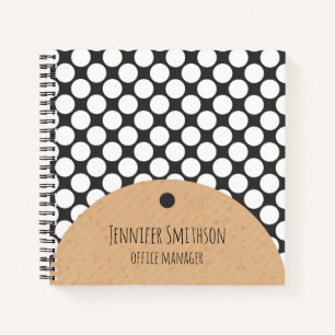 Modern Geometric Style Spiral Notebook