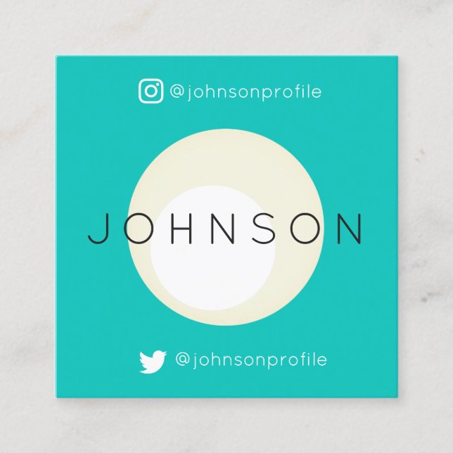 Modern geometric style with QR code Square Business Card (Front)