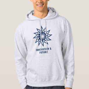 Modern Geometric Sunburst design Hoodie