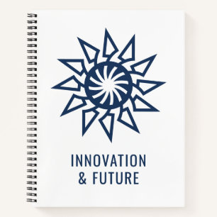 Modern Geometric Sunburst design Notebook