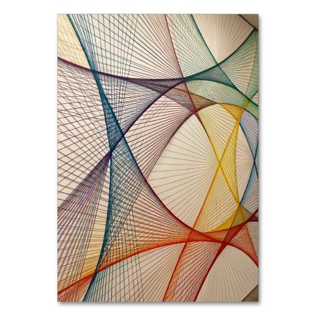 Modern Geometric Table Card (Front)