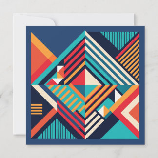 Modern Geometric Thank You Card