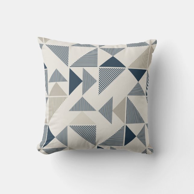 Modern Geometric Throw Pillow (Front)