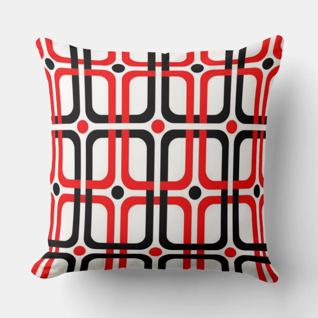 Modern Geometric Throw Pillow (Front)