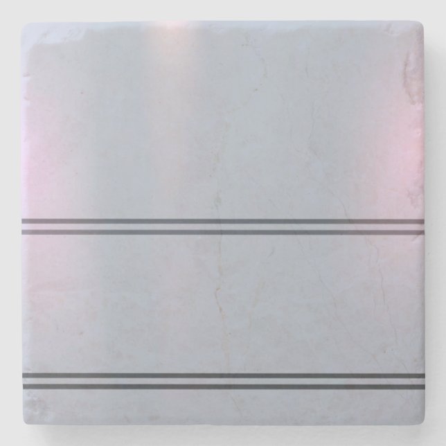 Modern Geometric Tile Pattern Design Stone Coaster (Front)