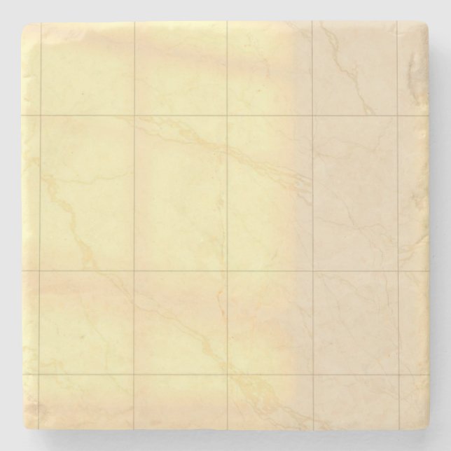 Modern Geometric Tile Pattern Design Stone Coaster (Front)