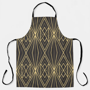 Modern geometric tiles pattern apron