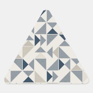 modern geometric triangles stickers