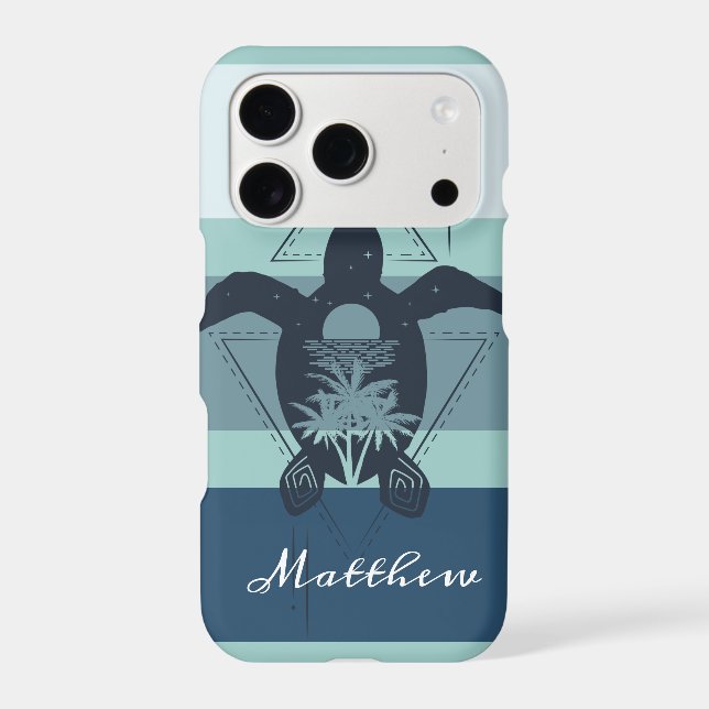 Modern Geometric Turtle Personalized (Back)