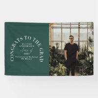 Modern geometric typography photo arch graduation