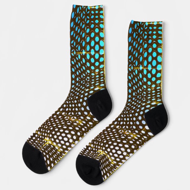 Modern Geometric Vendredi Dot Pattern Socks (Left)