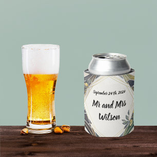 Modern Geometric with Small Flowers Can Cooler