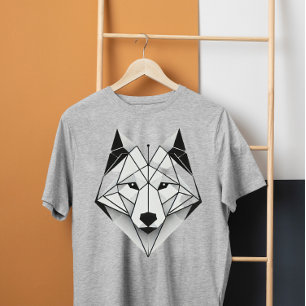 modern geometric wolf T-Shirt