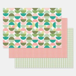 Modern Geometric Wrapping Paper Sheet