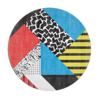 Modern Geometry: Abstract Seamless Style Cutting Board
