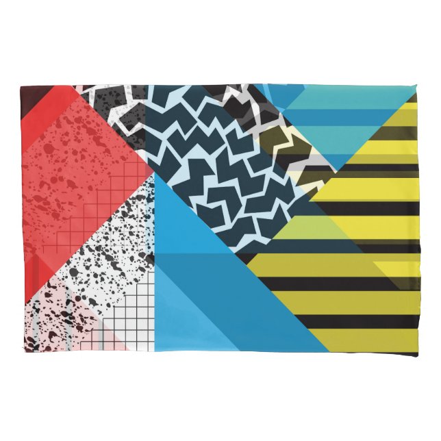 Modern Geometry: Abstract Seamless Style Pillowcase (Front)