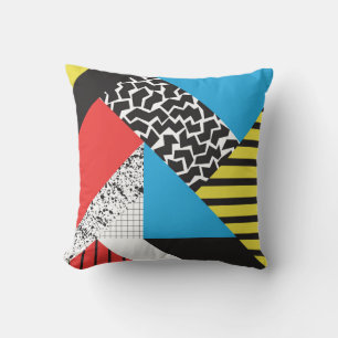 Modern Geometry: Abstract Seamless Style Throw Pillow