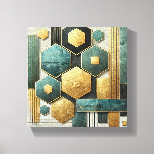 Modern Geometry Canvas Print (Front)