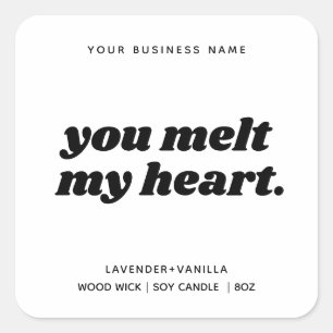 Modern Gift Candle Product Label Design