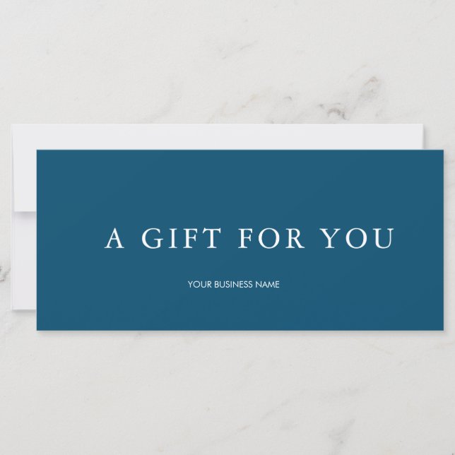 Modern Gift Certificate (Front)