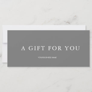 Modern Gift Certificate