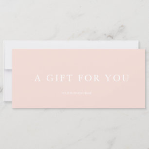 Modern Gift Certificate