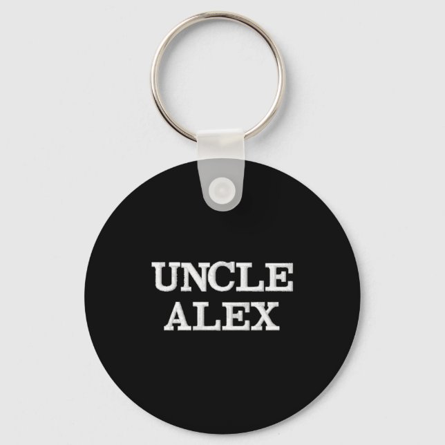 Modern Gift For Uncle Pregnancy Announcement Cool  Keychain (Front)